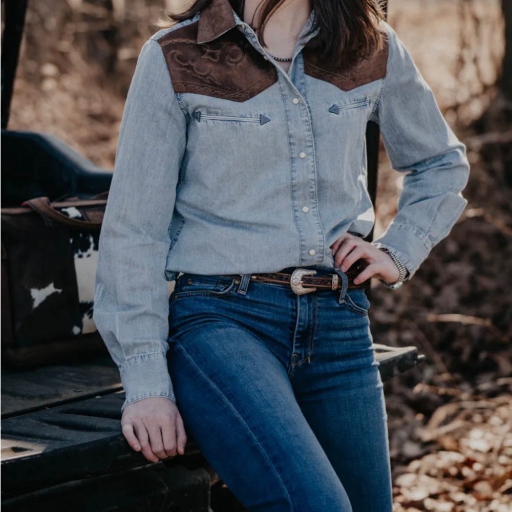 Tasha Polizzi Denim Rex Shirt
